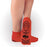 Principle Business Enterprises Pillow Paws Risk Alert Slipper Socks Red Ankle High - 3923