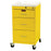 Harloff Mini Line Infection Control Cart 18 X 18 X 34.4 Inch 3 Drawers Yellow - 3143B
