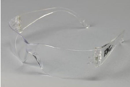 Palmero ProVision Econo Wraps Safety Glasses Wraparound Anti-Fog / Anti-scratch Coating Clear Tint Polycarbonate Lens Clear Frame Over Ear One Size Fits Most - 3601C