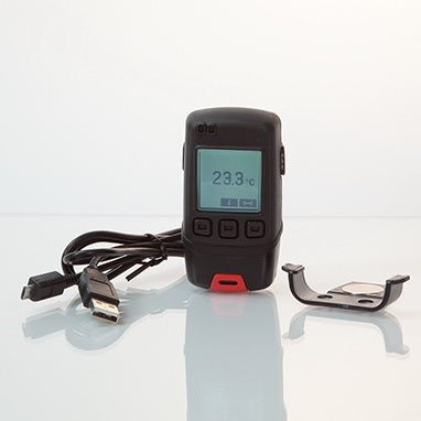 Health Care Logistics - Temperature Data Logger with Alarm Fahrenheit / Celsius -22° to +176°F (-30° to +80°C) Internal Sensor Wall Mount Battery Operated - 18966