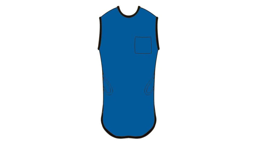 AliMed Grab 'n Go - X-Ray Apron Royal Blue Quick Drop Style Large - 937148