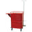 Harloff V-Series Crash Cart Steel Body and Drawers 22 X 33.25 X 67.4 Inch Height includes IV Pole 6 Drawers Red - V30-6EMG