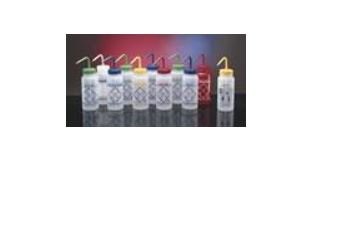 Fisher Scientific Bel-Art Labeled Wash Bottle Wide Mouth Low Density Polyethylene with Polypropylene Cap 500 mL - S66409