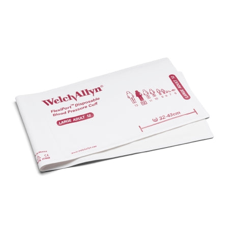 Welch Allyn FLEXIPORT Blood Pressure Cuff, 1 Tube Bladder FlexiPort Adult Large 32 - 43 cm Fabric - SOFT-12-1HP
