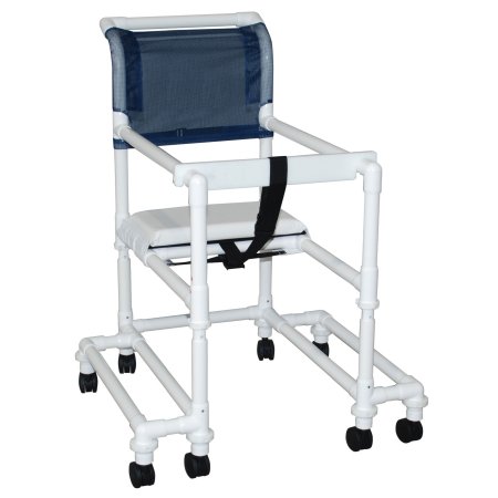 400 Series - Walker Chair Tall PVC Frame 300 lbs. Weight Capacity 22 to 29 Inch Seat Height - 418-OR-3TW-T