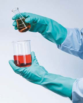 Fisherbrand - Chemical Protection Glove X-Large Nitrile Green 13 Inch Straight Cuff NonSterile - 19161879