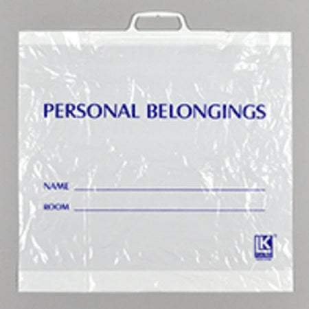 Elkay Plastics - Patient Belongings Bag 18 X 19 Inch LDPE Snap Closure White - PB19183HW