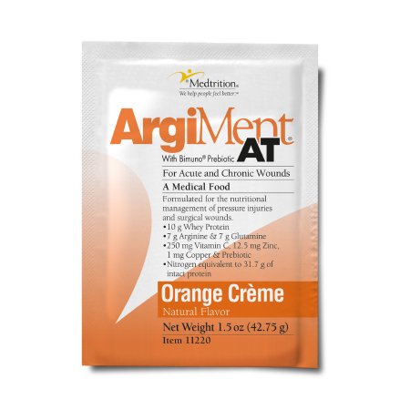 ArgiMentAT - Oral Supplement / Tube Feeding Formula Orange Cream Flavor Powder 42.75 Gram Individual Packet - 11220