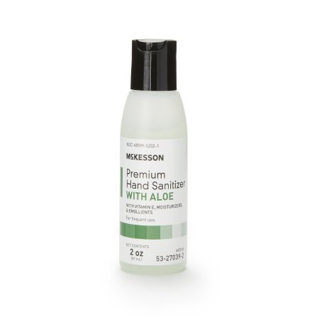 McKesson Premium - Hand Sanitizer with Aloe 2 oz. Ethyl Alcohol Gel Bottle - 53-27039-2