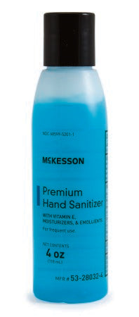 McKesson McKesson Premium Hand Sanitizer 4 oz. Ethyl Alcohol Gel Bottle - 53-28032-4