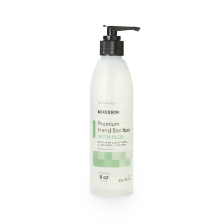 McKesson Premium - Hand Sanitizer with Aloe 8 oz. Ethyl Alcohol Gel Pump Bottle - 53-27033-8
