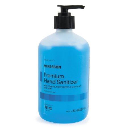 McKesson Premium - Hand Sanitizer 18 oz. Ethyl Alcohol Gel Pump Bottle - 53-28037-18