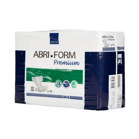 Abena North America Abri-Form Premium M4 Adult Incontinent Brief Tab Closure Medium Disposable Heavy Absorbency - 43063
