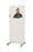 Wolf X-Ray Clear-Pb Mobile Barrier 24 X 30 Inch, 25 X 31 X 75, 24 X 30 Clear Panel, 0.5mm LEP - 56603-W