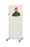 Wolf X-Ray - Clear-Pb Mobile Barrier 24 X 30 Inch, 25 X 31 X 75, 24 X 30 Clear Panel, 0.5mm LEP - 56603-W