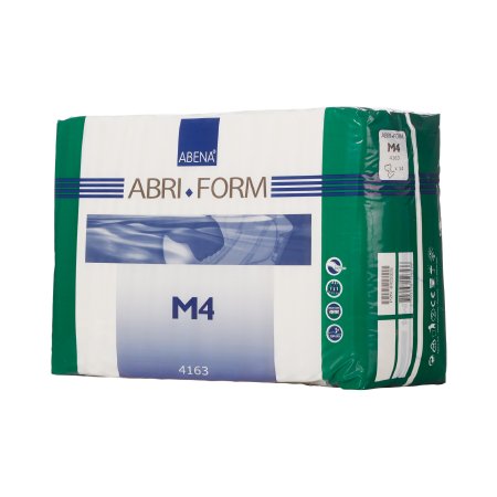Abena North America Abri-Form Comfort M4 Adult Incontinent Brief Tab Closure Medium Disposable Heavy Absorbency - 4163