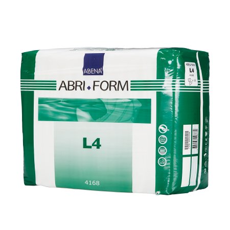 Abena North America Abri-Form Comfort L4 Adult Incontinent Brief Tab Closure Large Disposable Heavy Absorbency - 4168