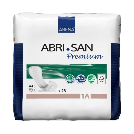 Abri-San Premium - Bladder Control Pad 11 Inch Length Light Absorbency Fluff / Polymer Core Level 1A Adult Unisex Disposable - 9254