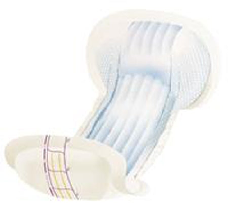 Abena North America Abri-San Premium Incontinence Liner 21 Inch Length Moderate Absorbency Fluff / Polymer Level 5 Unisex Disposable - 9374