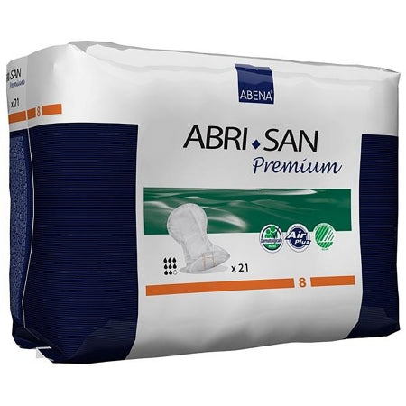 Abri-San Premium - Incontinence Liner 25 Inch Length Moderate Absorbency Fluff / Polymer Core Level 8 Adult Unisex Disposable - 9382