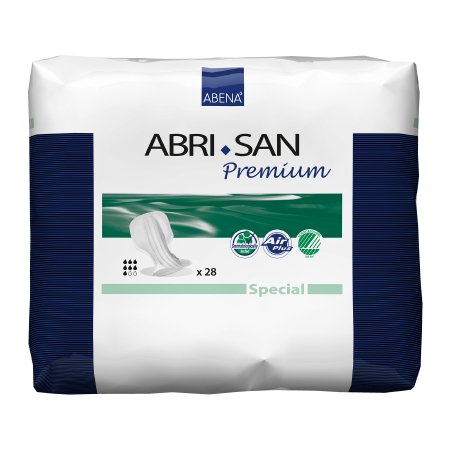 Abri-San Special - Bladder Control Pad 27-1/2 Inch Length Moderate Absorbency Fluff / Polymer Core One Size Fits Most Adult Unisex Disposable - 300200