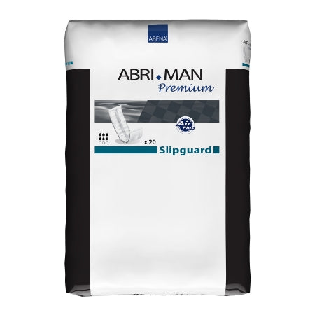 Abri-Man Slipguard - Bladder Control Pad 15 Inch Length Moderate Absorbency Fluff / Polymer Core One Size Fits Most Adult Male Disposable - 207203