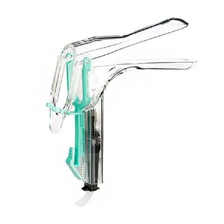 Welch Allyn Vaginal Speculum KleenSpec 590 Series Premium Pederson NonSterile Office Grade Acrylic Medium Double Blade Duckbill Disposable Built-In Light Source - 59001-LED