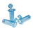 Retractable Technologies VanishPoint Blood Collection Tube Holder Clear Blue Plastic, End Cap, Single Use For Blood Collection Tubes - 22701