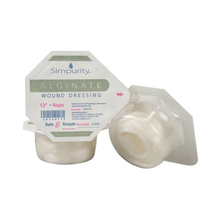 Simpurity - Calcium Alginate Dressing 1 X 12 Inch Rope Calcium Alginate Sterile - SNS50712