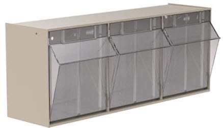 TiltView - Tilt Front Bin Tan Plastic 7-7/8 X 9-7/16 X 23-5/8 Inch - 06703