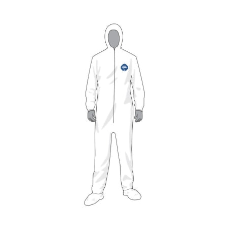DuPont Tyvek - Coverall with Hood and Boot Covers Medium White Disposable NonSterile - TY-14261-MD