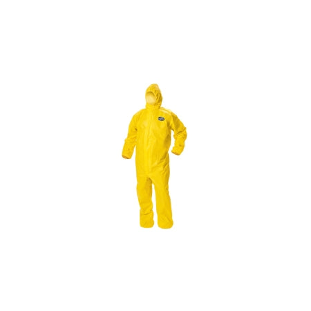 Kleenguard A70 - Coverall with Hood and Boot Covers KleenGuard A70 Large Yellow Disposable NonSterile - 00683