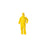 Kleenguard A70 - Coverall with Hood and Boot Covers KleenGuard A70 Large Yellow Disposable NonSterile - 00683