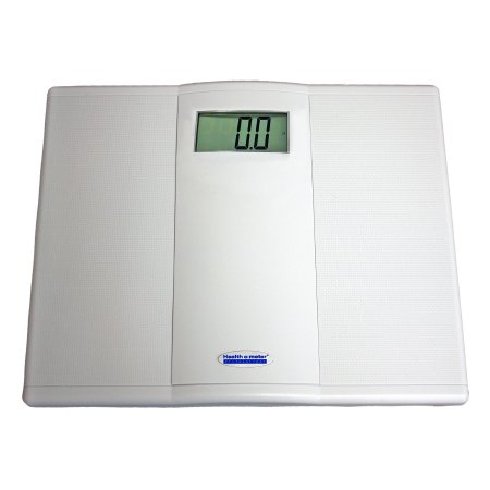 Health O Meter - Floor Scale Digital Audio Display 550 lbs. / 250 kg Capacity White Battery Operated - 895KLT