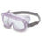Fisher Scientific Uvex Classic Protective Goggles Anti-Fog Coating Clear Tint Polycarbonate Lens Clear Frame Elastic Strap One Size Fits Most - 17253