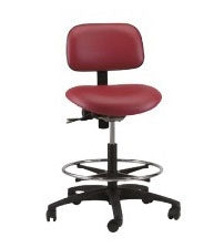 Task Series - Industrial Stool Pneumatic Height Adjustment 5 Casters Gray - VT-2-C-PR37