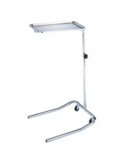 Blickman Mayo Instrument Stand Tray U-Shaped Base 31.5 to 51 Inch 12-5/8 X 19-1/8 Inch Tray - 1515