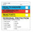 Shamrock Scientific Pre-Printed Label Warning Label Imprinted Multicolor 2-1/4 X 2-1/4 Inch - UPCR-37