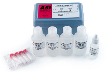 ASI Sickle Cell Test - Test Kit Solubility Test Sickle Cell Disease / Sickle Cell Trait Whole Blood Sample 25 Tests - 200025