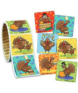 Medibadge Valuestickers 100 Per Unit Thanksgiving Sticker - VLF03