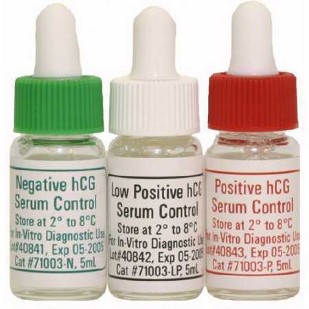 Germaine Laboratories Inc Reproductive Endocrinology Assay Control hCG Serum Positive / Negative / Low-Positive Level 3 X 2.5 mL - 71003