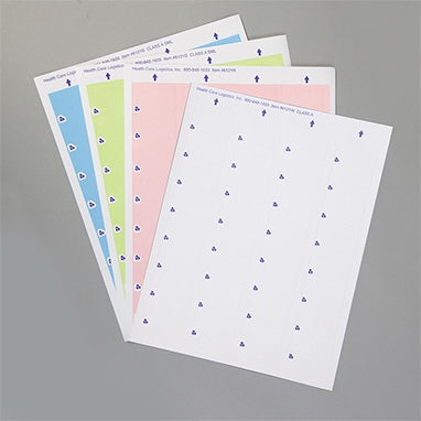 Health Care Logistics Microsoft Blank Label Multipurpose Label Without Legend Assorted 8-1/2 X 11 Inch - 6121W