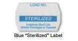 SPS Medical Supply Pre-Printed Label Advisory Label LOAD NO./STERILIZED/Indefinite Shelf Life/Unless Damaged or Opened Blue 2 X 9.5 Inch - SRL-012-B