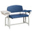Clinton Industries Lab X Series Blood Drawing Chair Padded Flip Arm Black - 66000-BLK