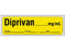 Shamrock Scientific Shamrock Pre-Printed Label Anesthesia Label DIPRIVAN _____ mg / mL / Date _____ Time _____ Int. _____ Yellow 1/2 X 500 Inch - SA-206-DTI-PRE