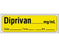 Shamrock - Drug Label Anesthesia Label Diprivan _mg/mL Date_Time_Int_ Yellow 1/2 X 1 Inch - SA-206-DTI-PRE