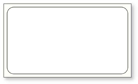 United Ad Label UAL Blank Label Tape Printer Label Without Legend White 1-1/4 X 2-1/4 Inch - ULDP3122