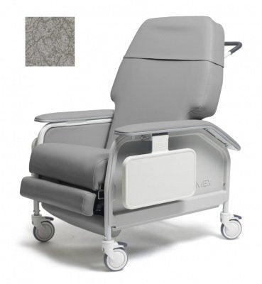 Lumex - Extra-Wide Clinical Care Recliner Cobblestone Four Tente Swivel Caster, Three Locking Caster - FR587W9201