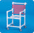 IPU Select Commode / Shower Chair Fixed Arm PVC Frame Mesh Back - ESC17 P