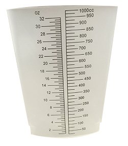 Medegen Medical Products - Graduated Container Triangular Polyethylene 1,000 mL (32 oz.) - H972-01